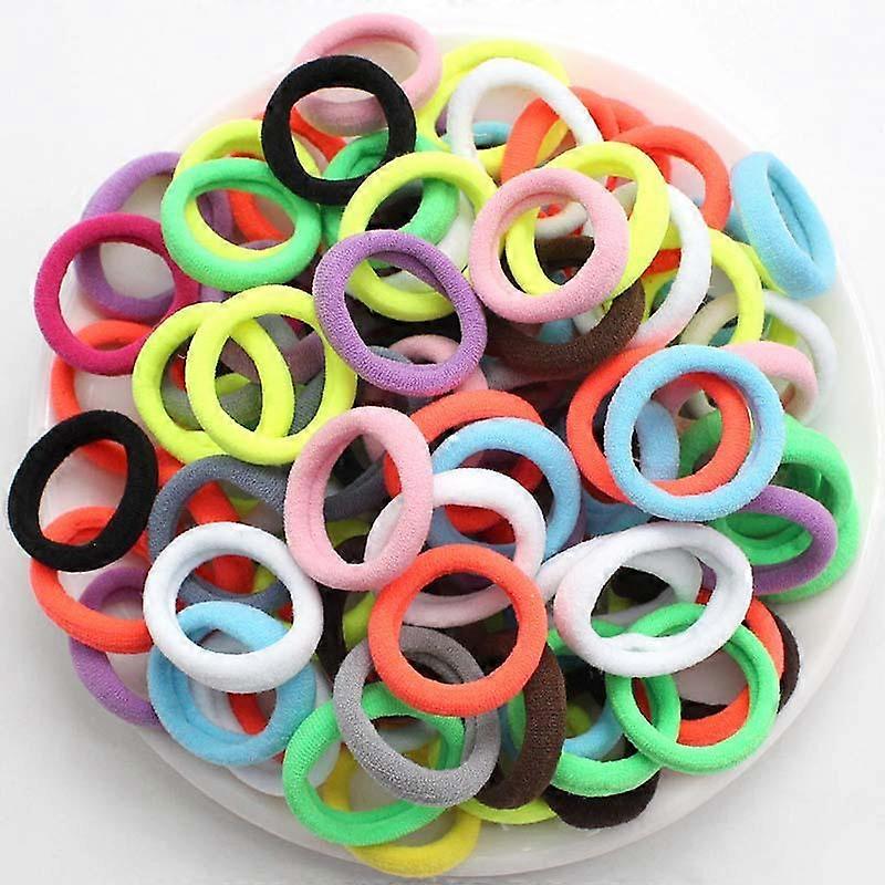 100pcs Donne Ragazze Colorato Nylon Elastici Fasce Per Capelli Coda di Cavallo Tenere Piccoli Capelli Cravatta Elastici Scrunchie Accessori Per Capelli