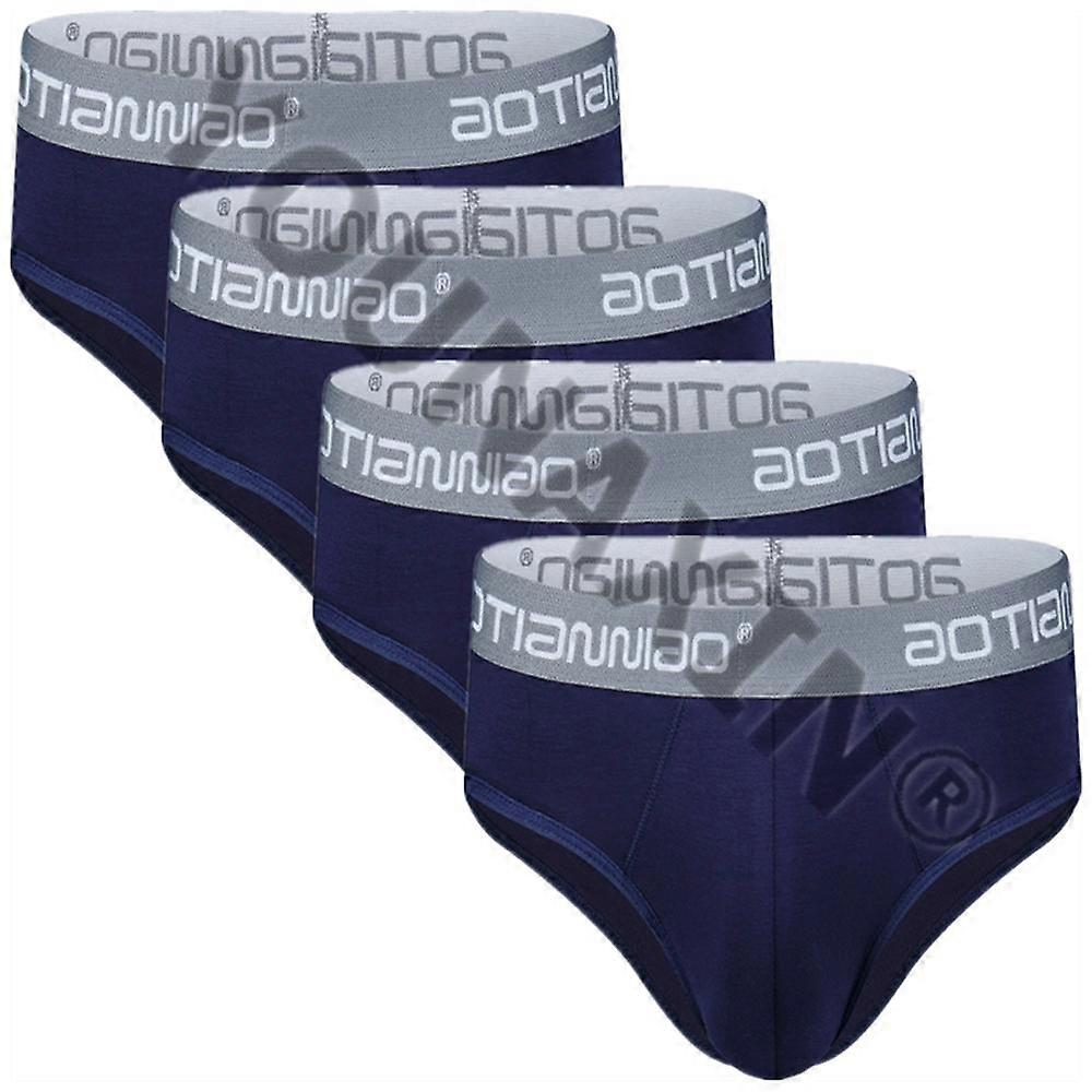 4 Pieces Big Size Briefs Mens Underwear Underpants Male Large Knickers Undershorts Modal Undies L XL 2XL 3XL 4XL 5XL