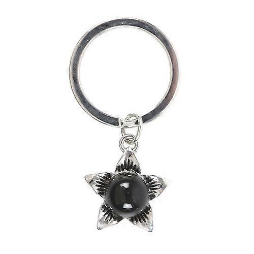 Something Different Deadly Nightshade Obsidian Keyring