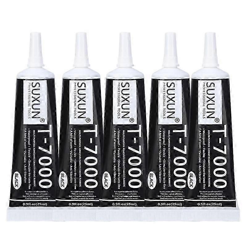 5x T7000 Set Multifunctional Glue Mobile Phone Screen Frame Epoxy Sealant Super Black Liquid Glue T-7000 Nail Sealant