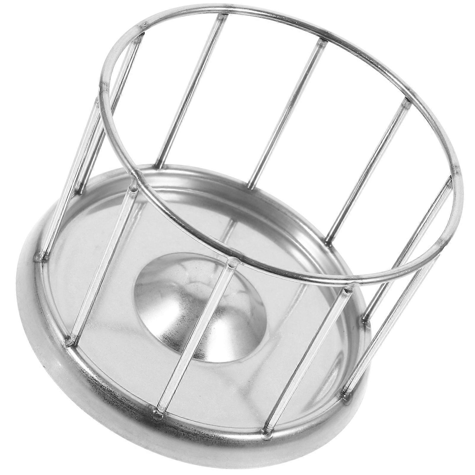 Reptile Feeder Bowls Stainless Steel Tortoise Water Dish Reptile Enthusiasts 11.00X11.00X8.00CM 1Set