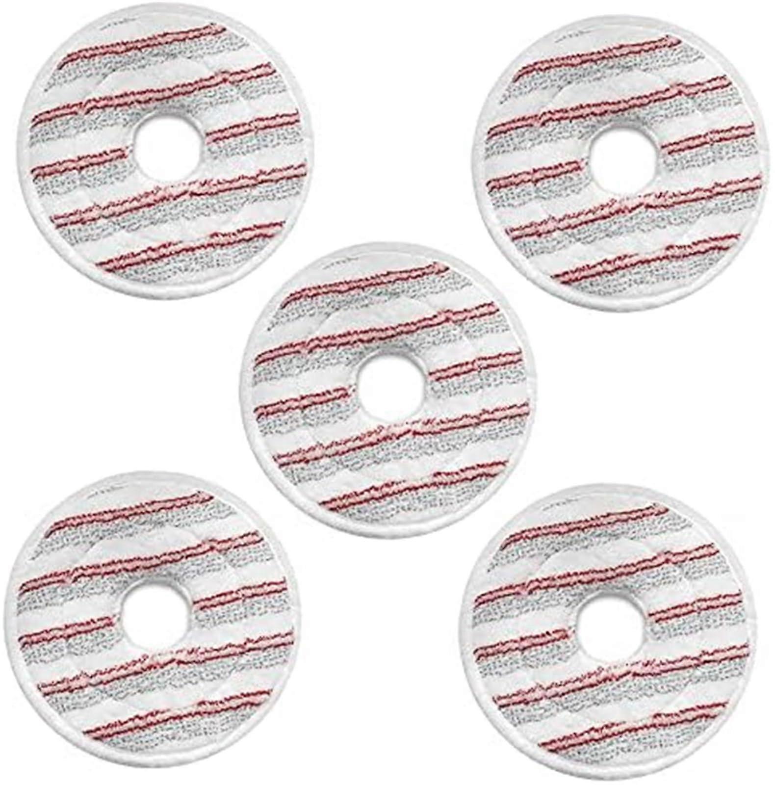 Microfibre Floor Steam Wipes Pack Of 5 Fabric Pads Compatible With Vileda And O-Cedar Steam Mops Replacement Mop Pads