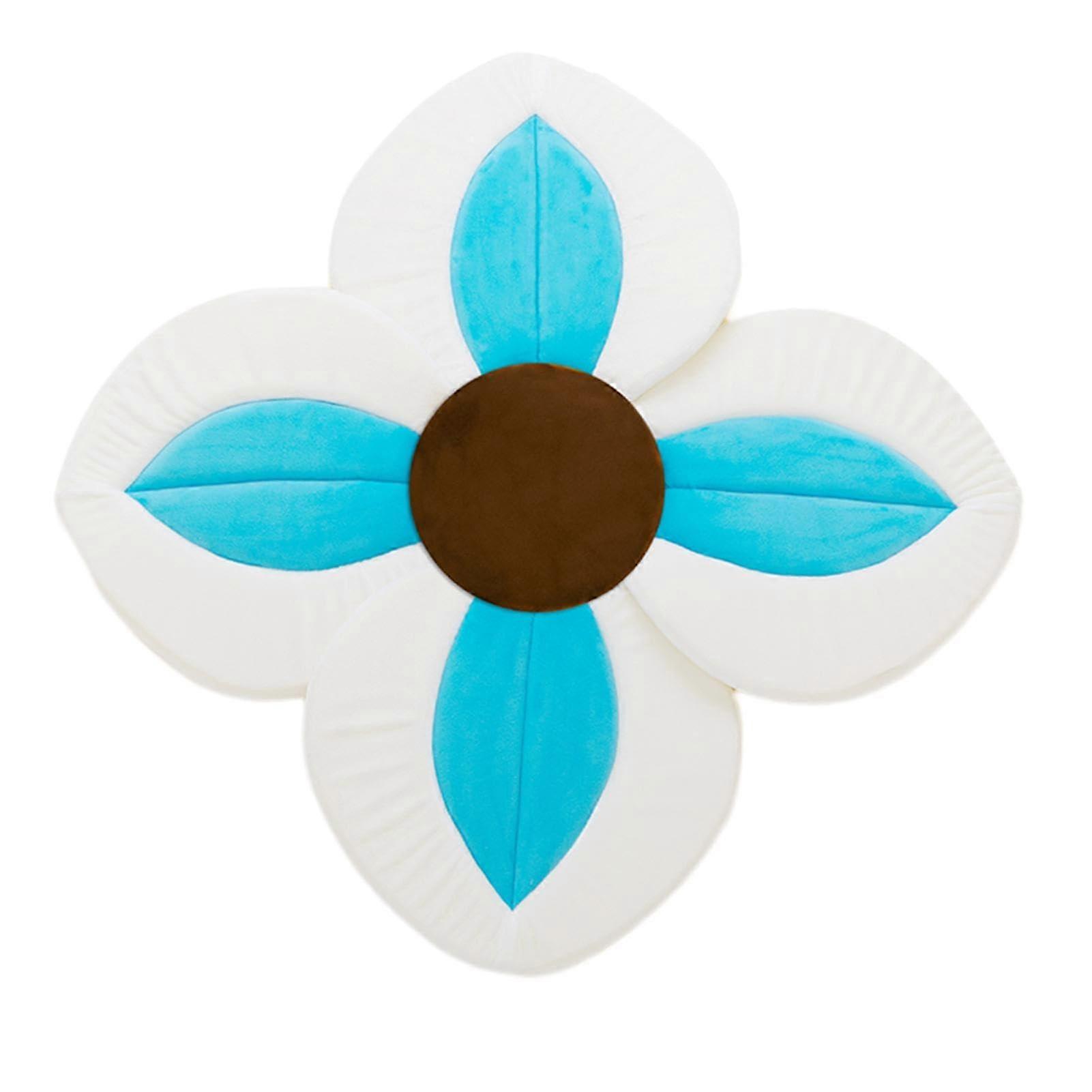Flower Shape NonSlip Bath Mat, Safe Kids Bath Mat, Absorbent NonSlip Bath Mats for Kids, 30 x 30 x 14 cm Light Blue
