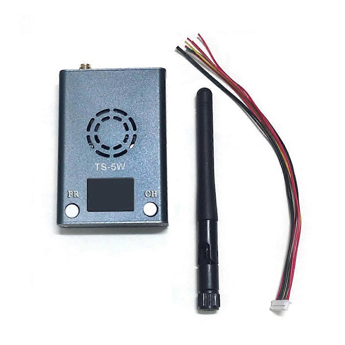 4.9-5.8G 5W VTX 64CH FPV Video Transmitter 25mW/5W High Power Adjustable for FPV Long Rang RC Drone