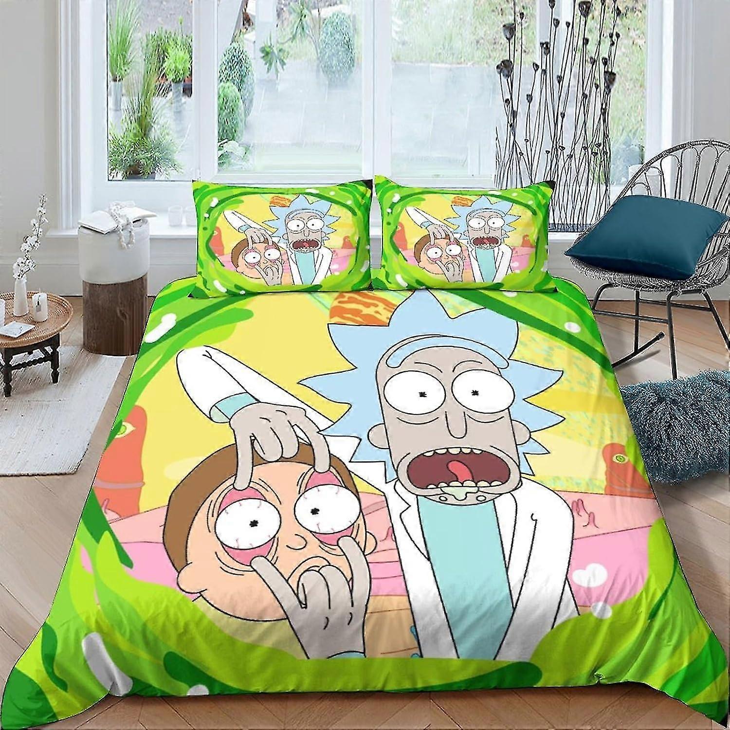 3D Bedding Print Set Pieces Soft Microfiber Duvet Cover with Pillowcases with Zipper Closure for Kids Teens Adults������ĳƷ��