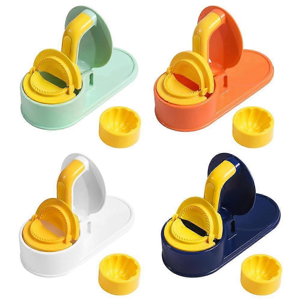 Bright orange (A)$ Dumpling wrapper pressing tool newly upgraded household dumpling making mold skin pressing tool rolling dough making machine