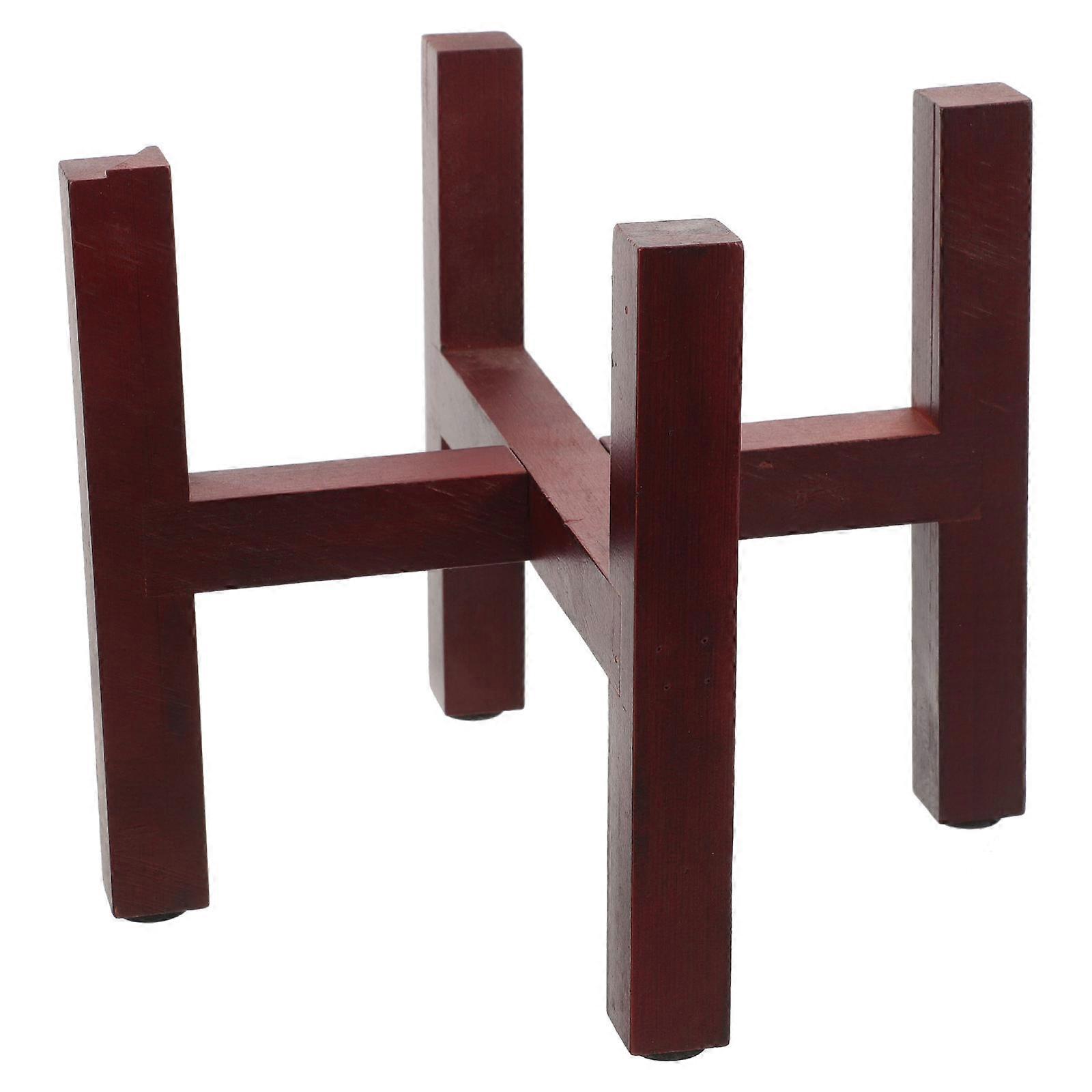 Wooden Flowerpot Stand Plant Riser Display Base Space Saving Lightweight