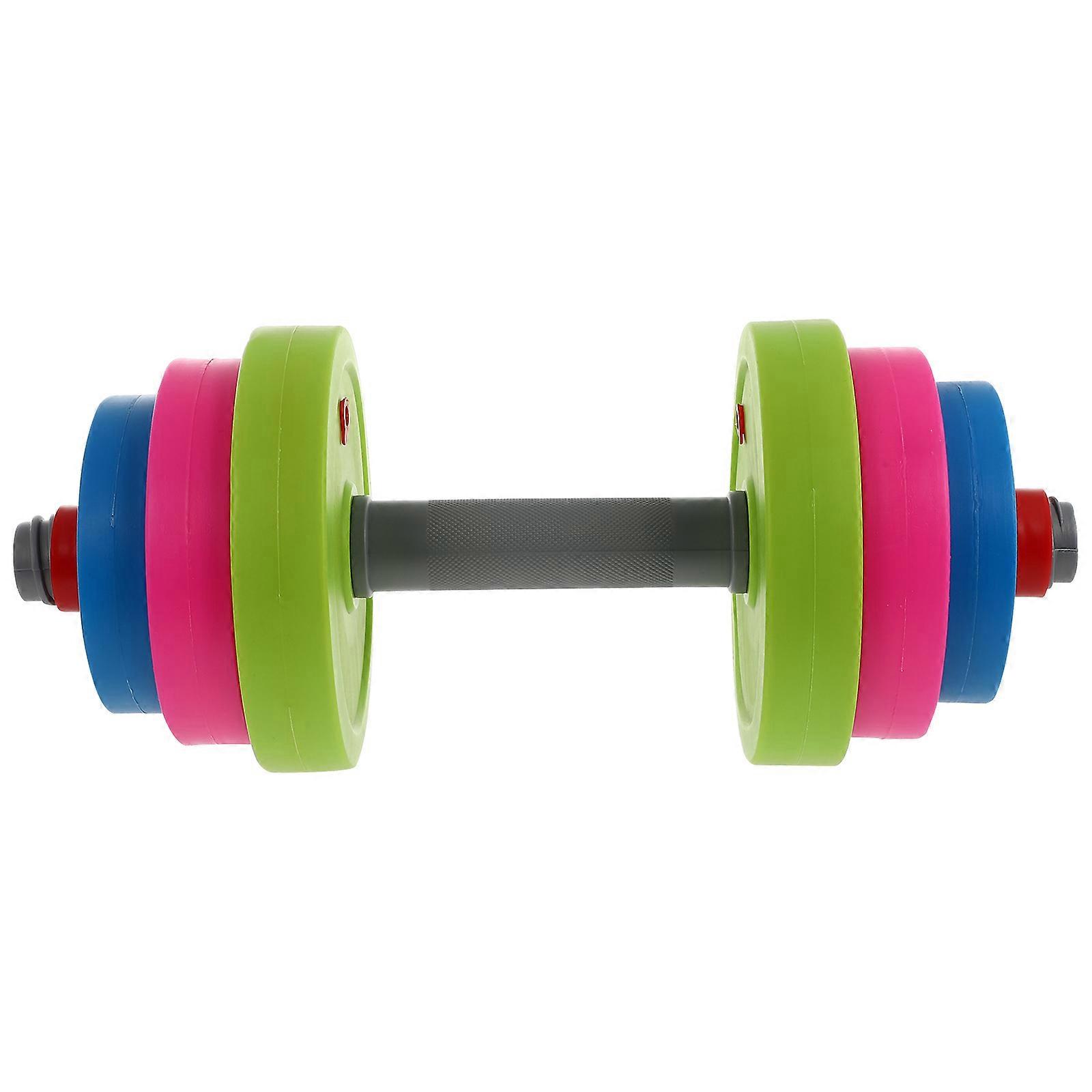 Children's Fitness Dumbbell Toy Set Creative Sensory Training Props for Playing Use Assorted Color