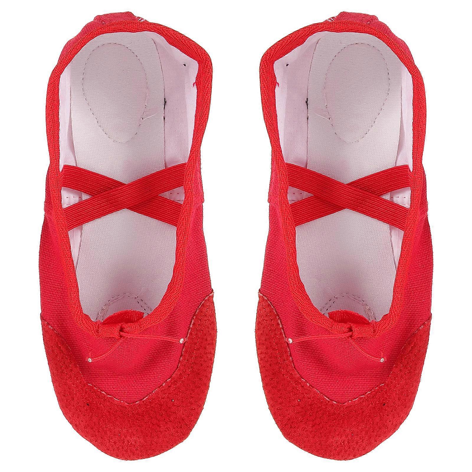 Yogaskor för dans Andningsbara Pu-material Ballerinaskor 1 par