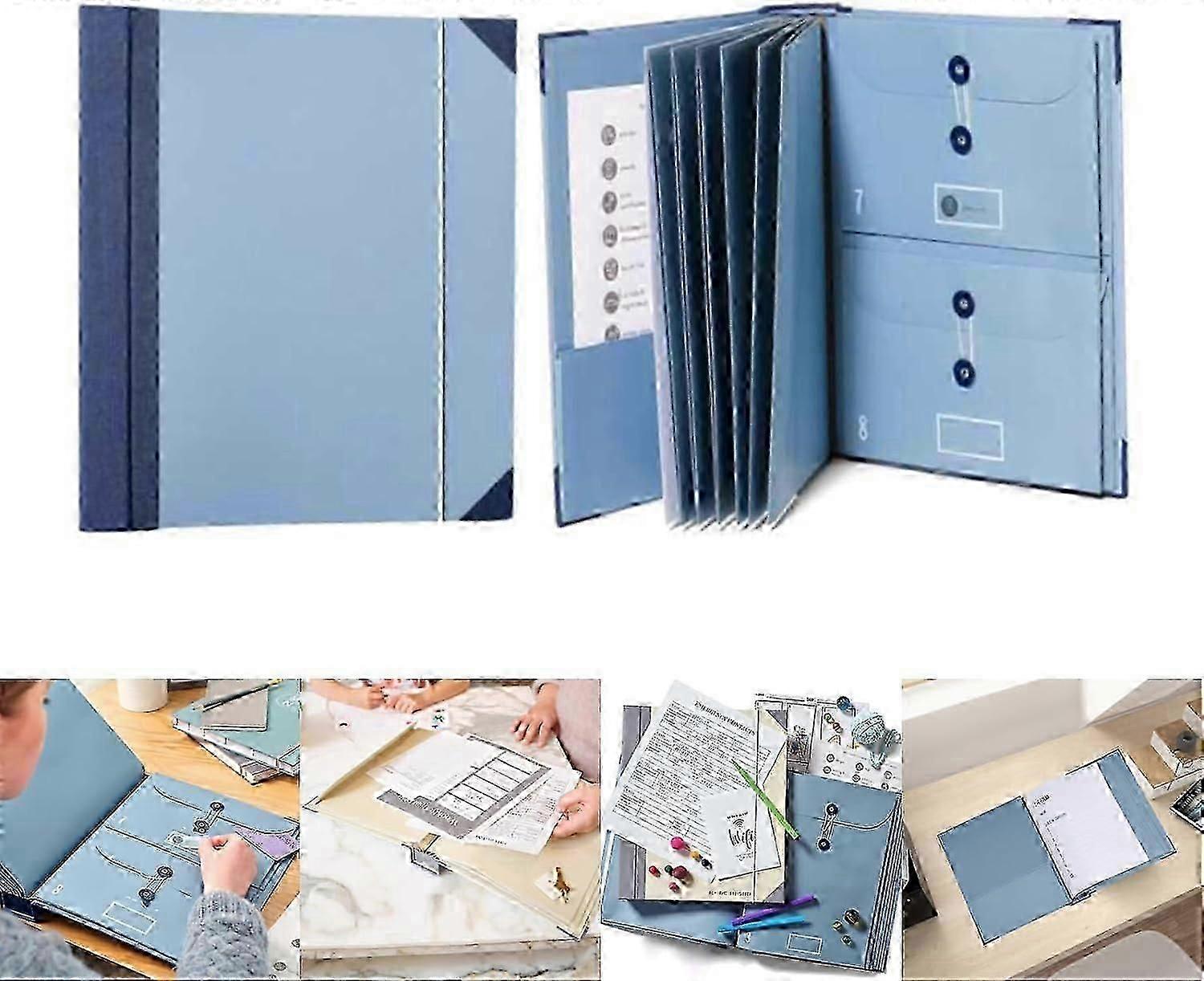 Document Organizer Folio, 2024 New Important Document Binder, Pocket Organ Storage Binder, In Case I Go Missing Binder