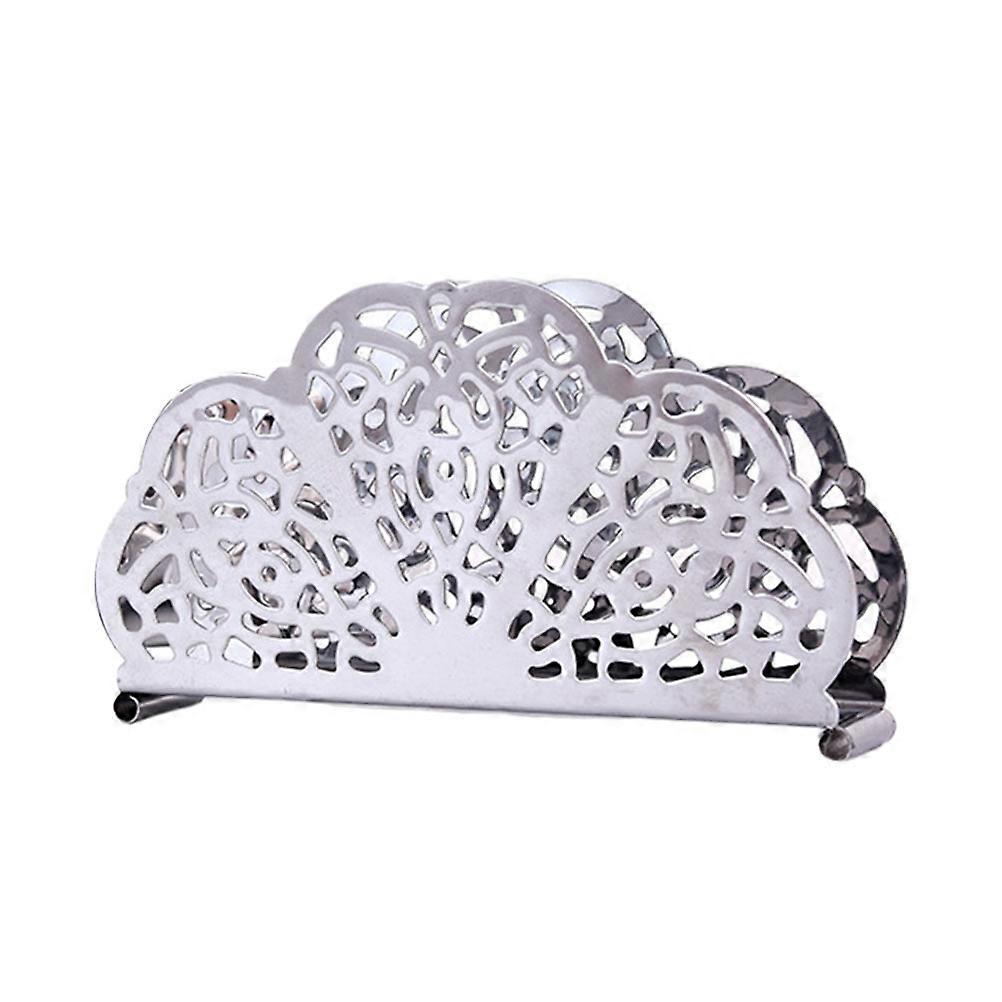 Creative Silver Napkin Holder for Storage 1Pcs Retro Style Restaurant Table Use