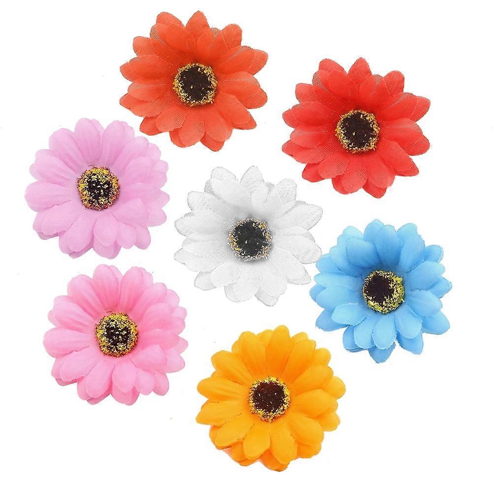 DIY Flowers For Headbands Handmade Faux Flowers Assorted Color 6cm Floral Arrangement 100Pcs