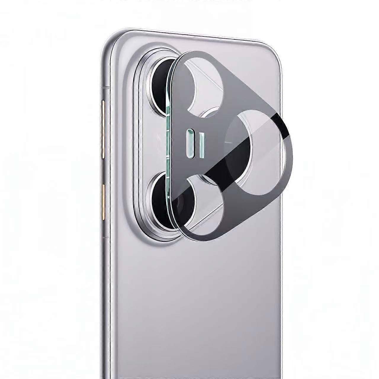 Compatible For Huawei Pura 80 Pro+ / Huawei Pura 80 Pro Camera Lens Protector WANLONFENG HD Full Black Silk Printed Lens Film