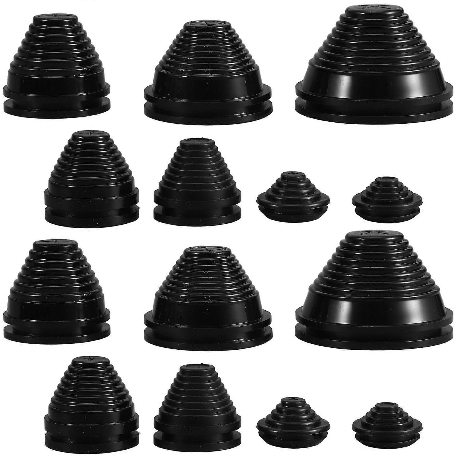Small Rubber Grommets Tower Shaped Electricians 14Pcs