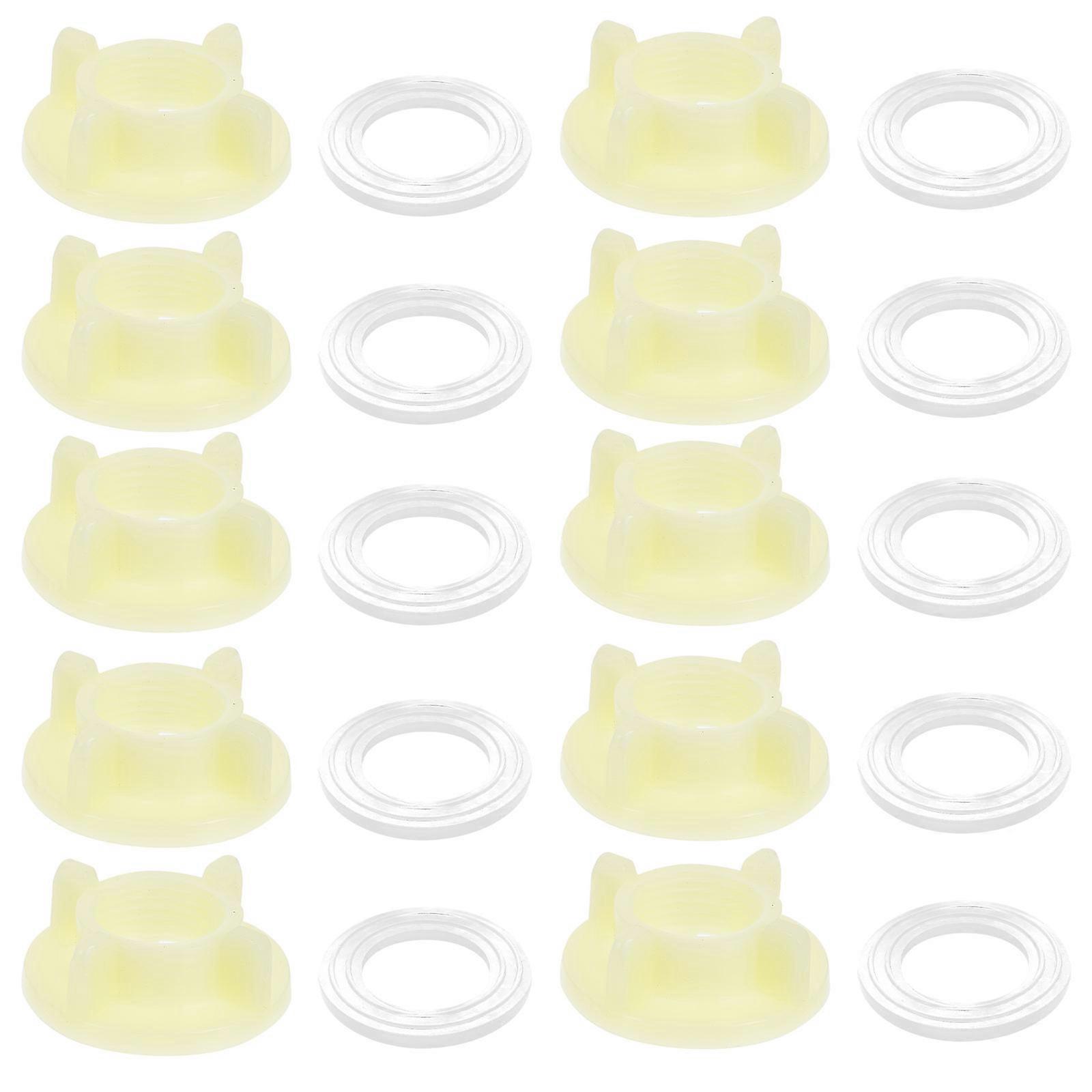 Faucet Lock Nut Stable Characteristics 1/2inch Yellow 30 Sets