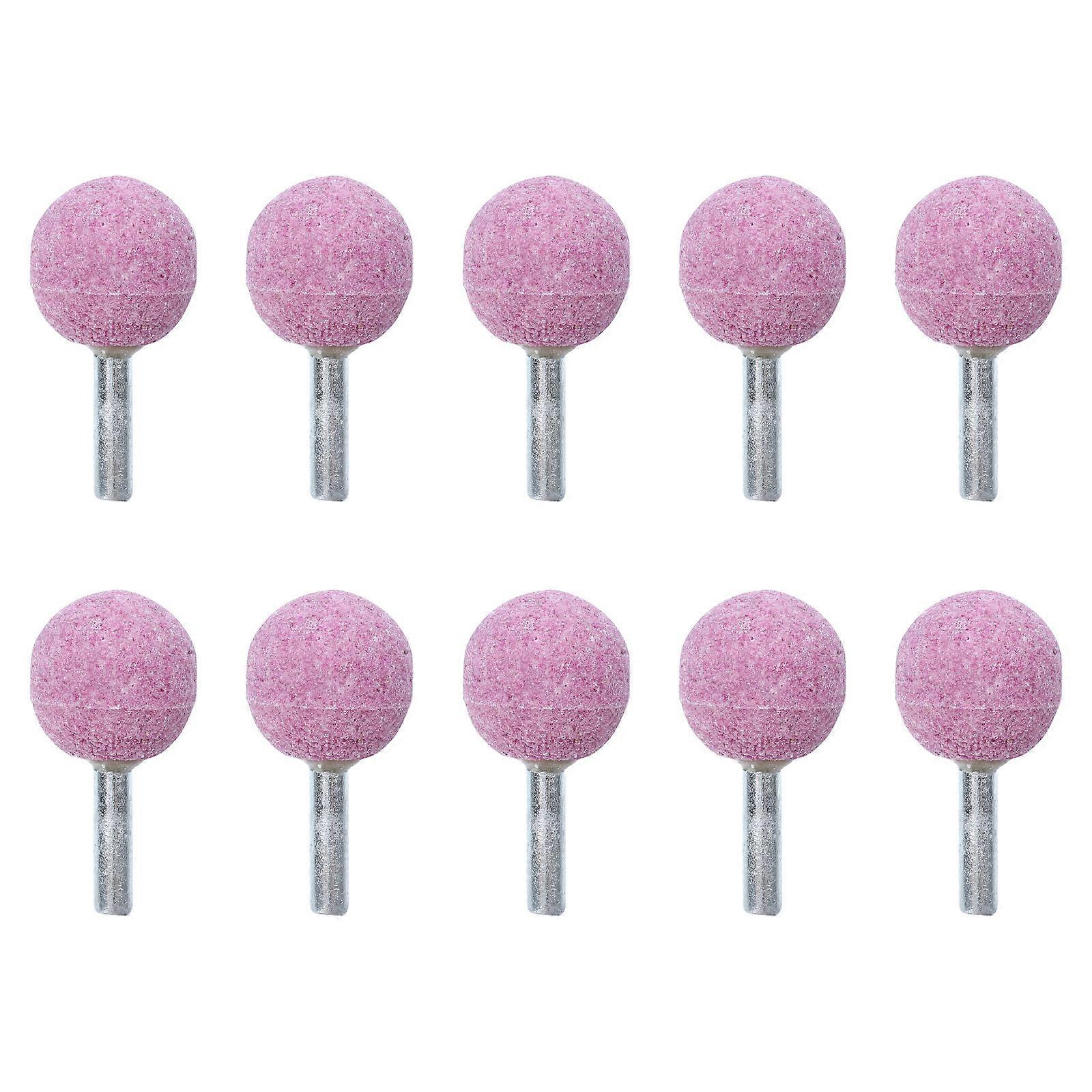 Pink Polishing Tools Made of Red Corundum and Iron for Efficient Metal Grinding and Use 10pcs