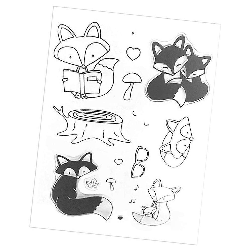 Cartoon Animal Transparent Silicone Stamps for Card Making DIY Scrapbooking Decor