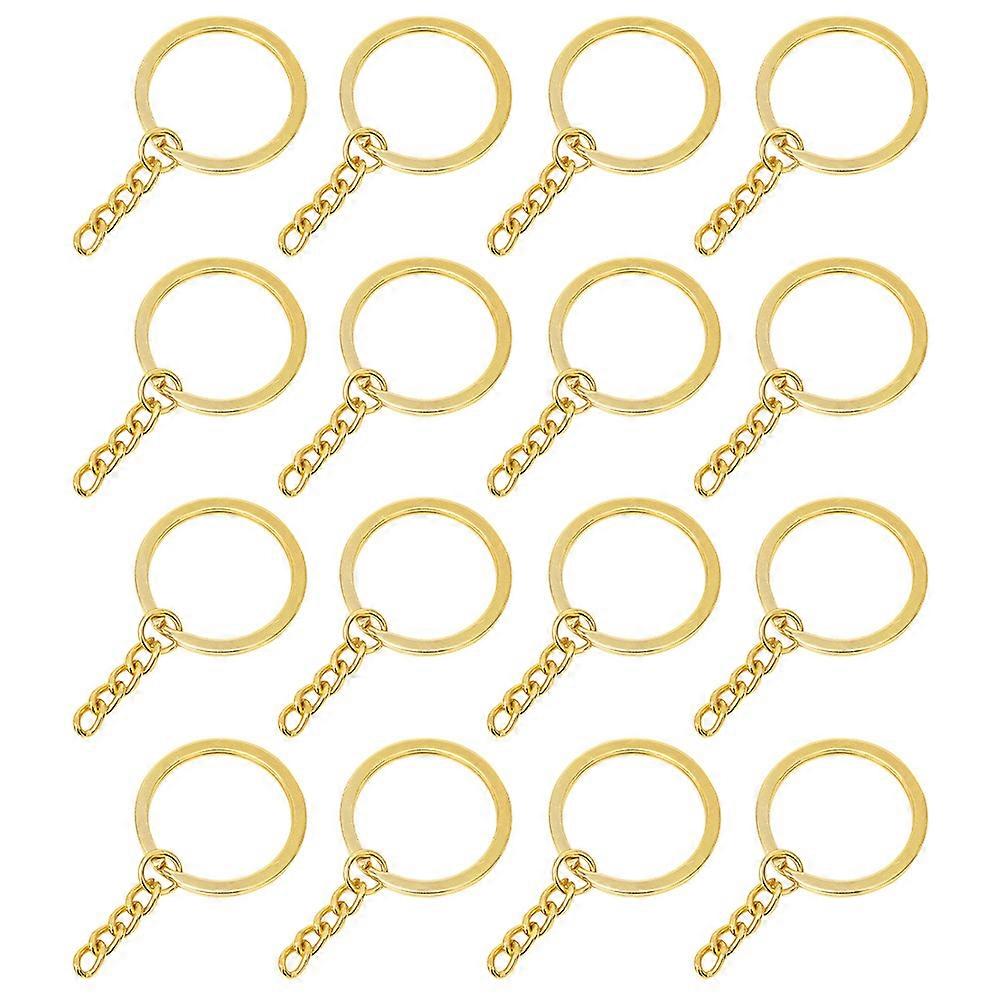100pcs Key Chain Connectors for Diy Key Ring Accessory Metal Split Key Circle Ring