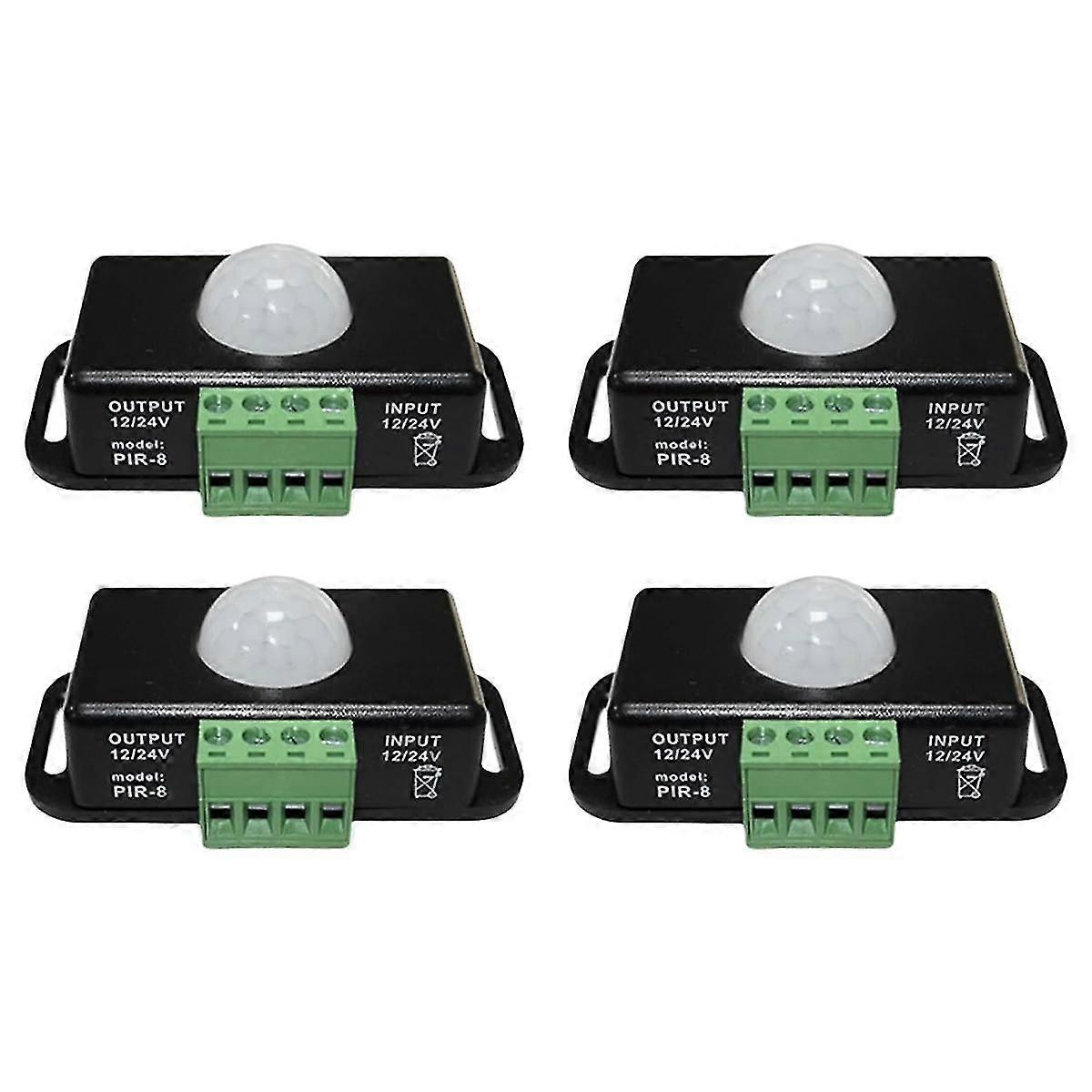 LED Motion Sensor 12V/24V DC, Motion Sensor Body Infrared Motion PIR Sensor Switch Automatic Wirele