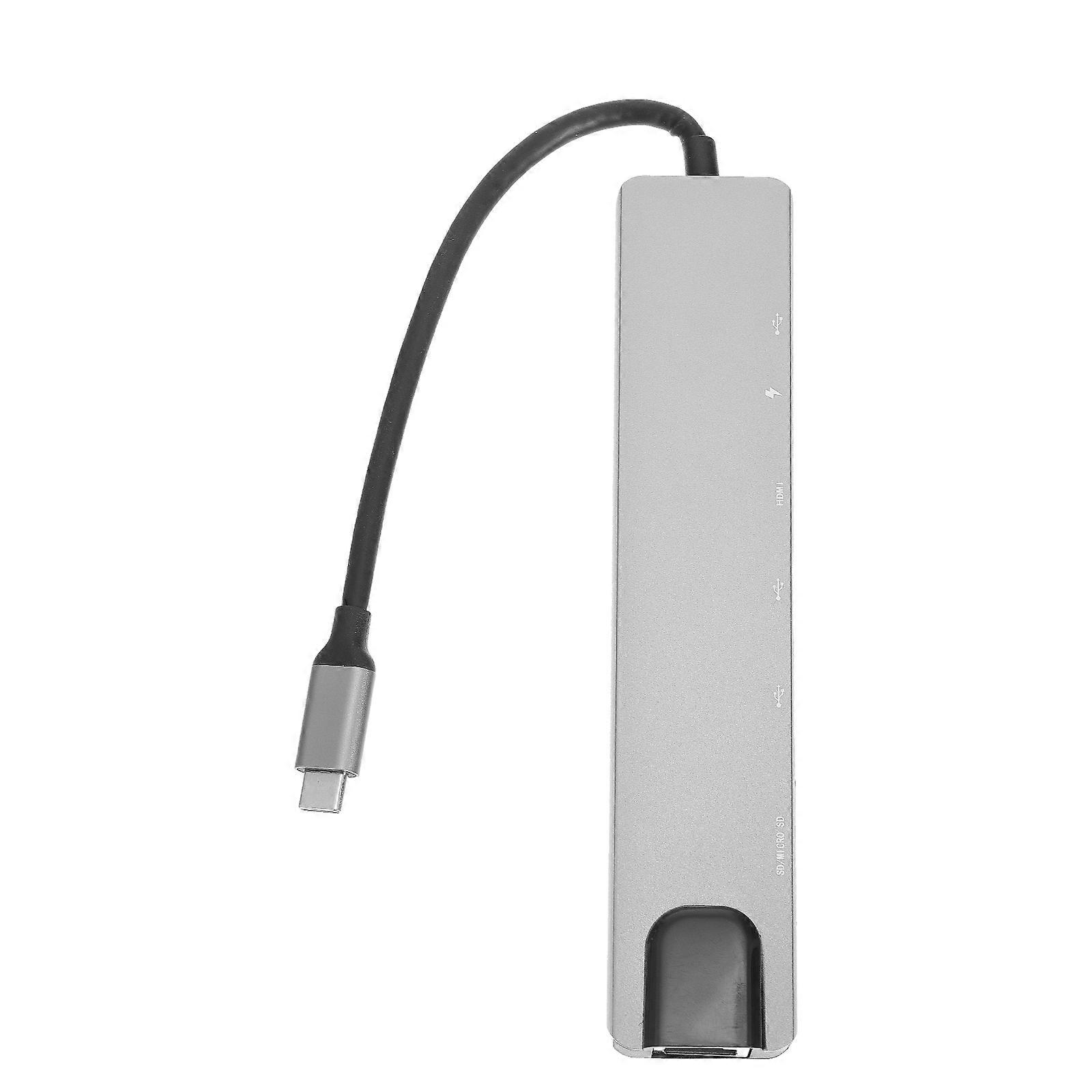 USB Hub Multi Port Adapter High Speed Easy for Keyboard, Mouse, Printer and More Devices Daily Use Media Access