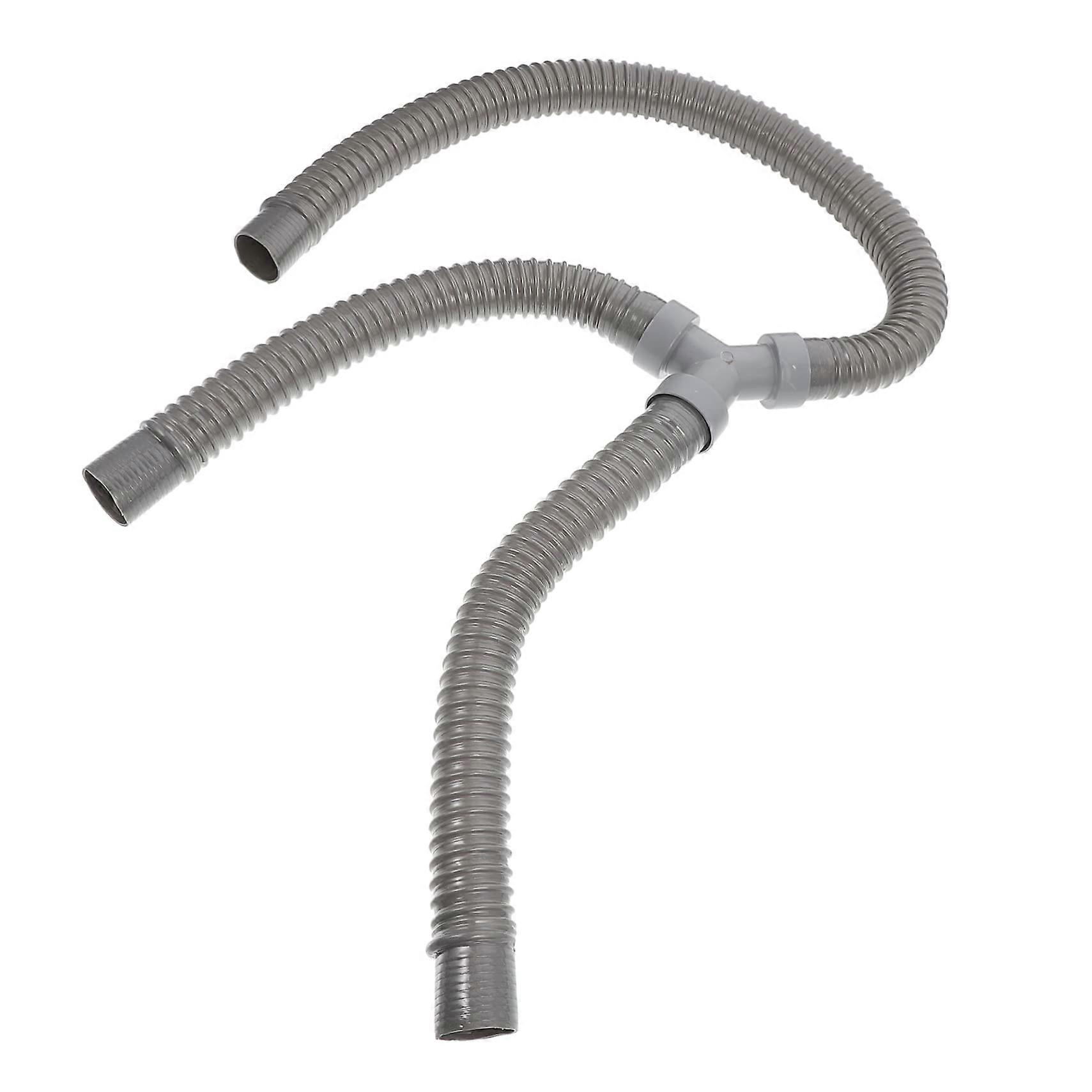 3-Way Drain Pipe for Kitchen Sinks - Flexible Drain Hose, Robust Double Connection, 1.5-inch Size, Durable PVC Material
