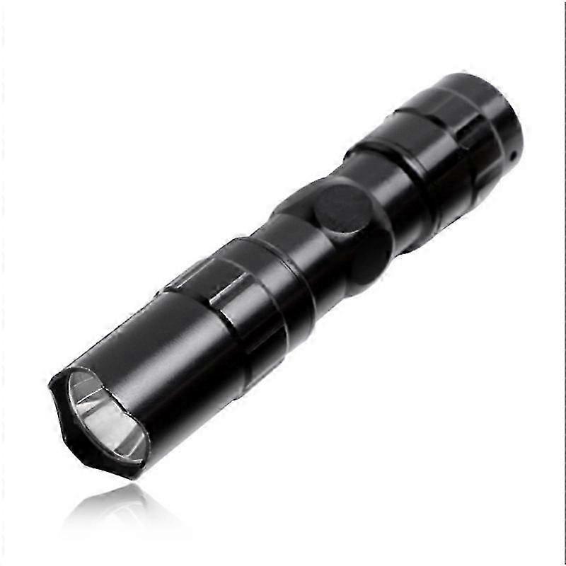 3W LED Mini Flashlight Light Torch Lamp with Strap(Black