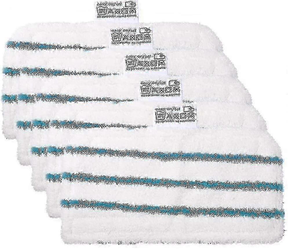 AURA 5 Washable Microfiber Pads For Black & Decker Steam Mops Walkbee A