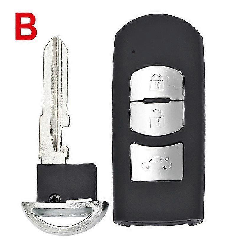 Emergency key and remote case for Mazda 2/3/4 buttons fob