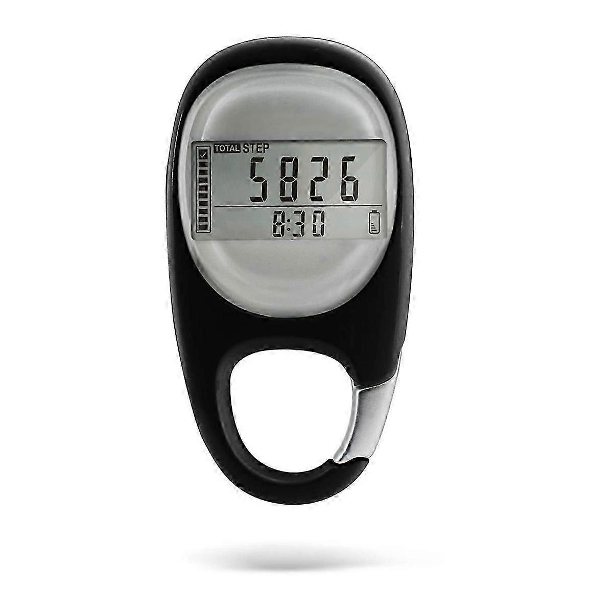 Pedometer For Walking, Portable Walking Pedometer 3d Step Counter, Simple Electronic Steps W