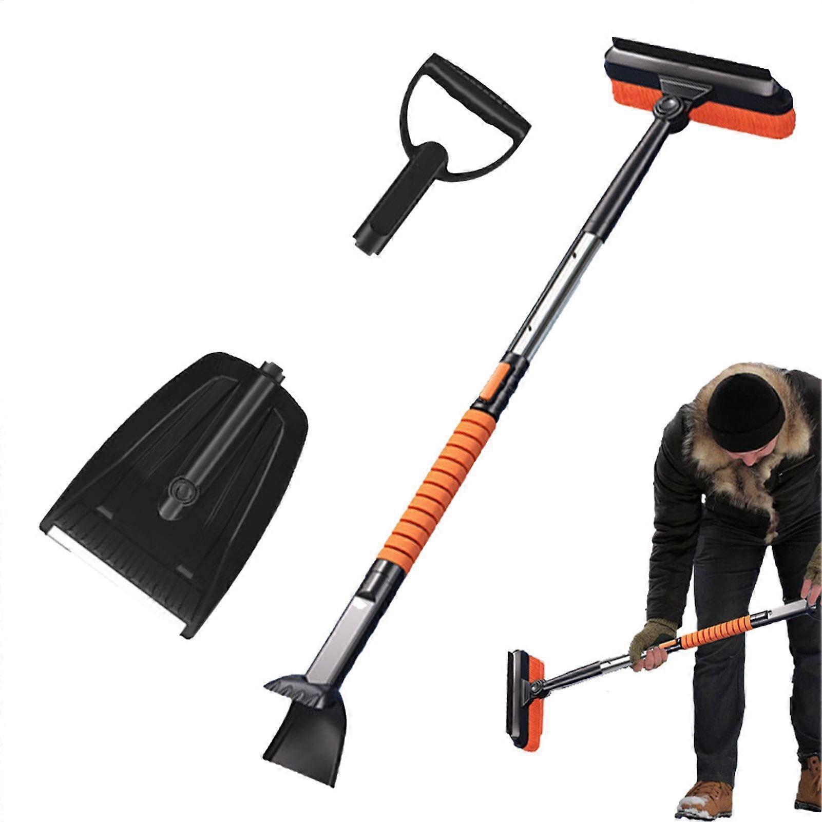 Ice Scraper, Snow Brush, Car Snow Scraper Set, Folding Shovel with Large Capacity