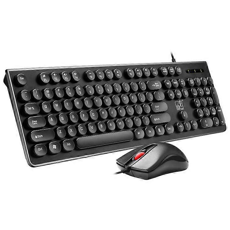 ZGB S500 Round Keycap Wired Keyboard + Mouse Set