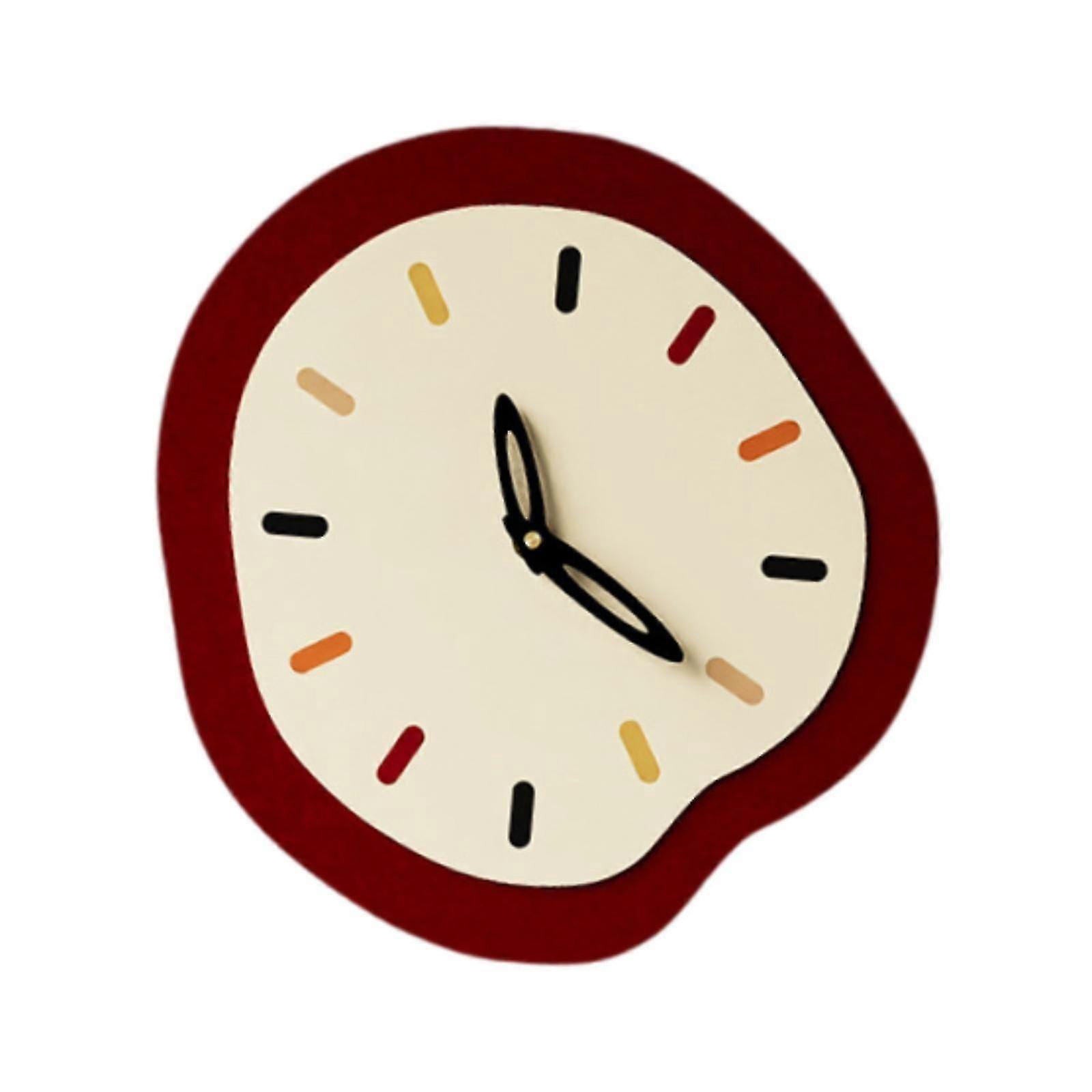 Wall Clock Modern Practical Unique Hanging Clock for Office Modern Classroom 48cmx35cm