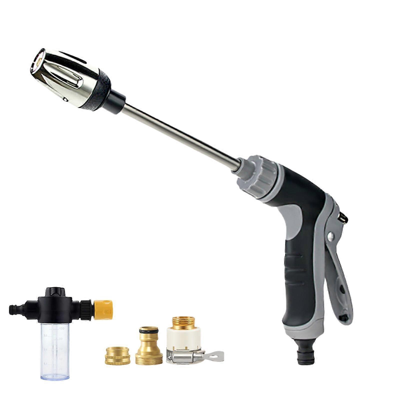 Garden Hose Nozzle 2025 Model, High Pressure Washer Tool with 360° Rotating Three Spray Modes, Durable Design