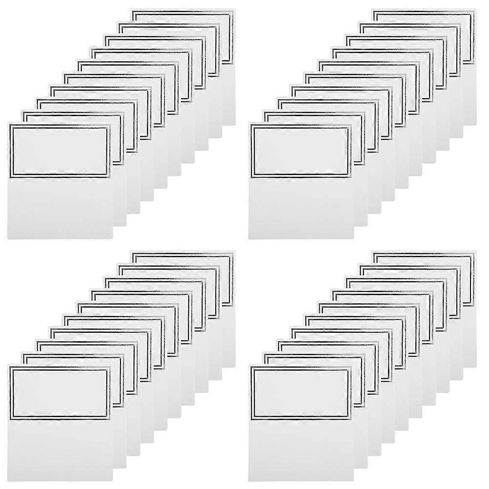 100pcs Elegant Blank Place Cards for Table Settings, Tent Cards for Weddings, Birthdays & Events, Guest Names & Table Numbers