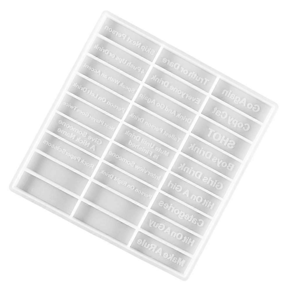 Silicone Mold Word Plate for DIY 1pc