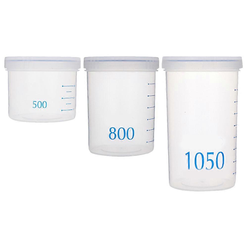 Food Storage Containers Snack Storage Containers Air Tight Container For Food Storage Round Shape 3Pcs