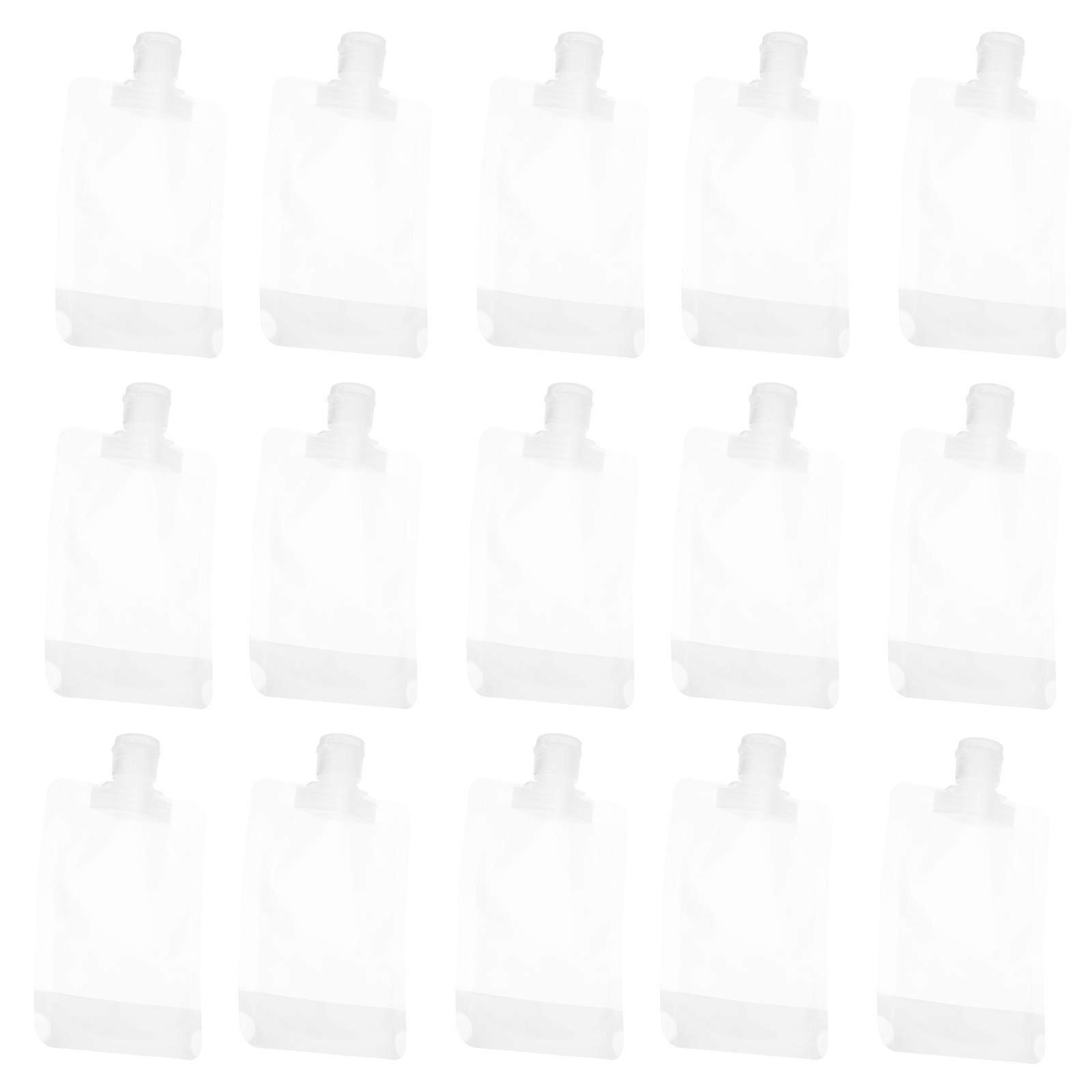 Travel Squeeze Pouches with Excellent Craftsmanship and Airtight Design for Storage White 100ml