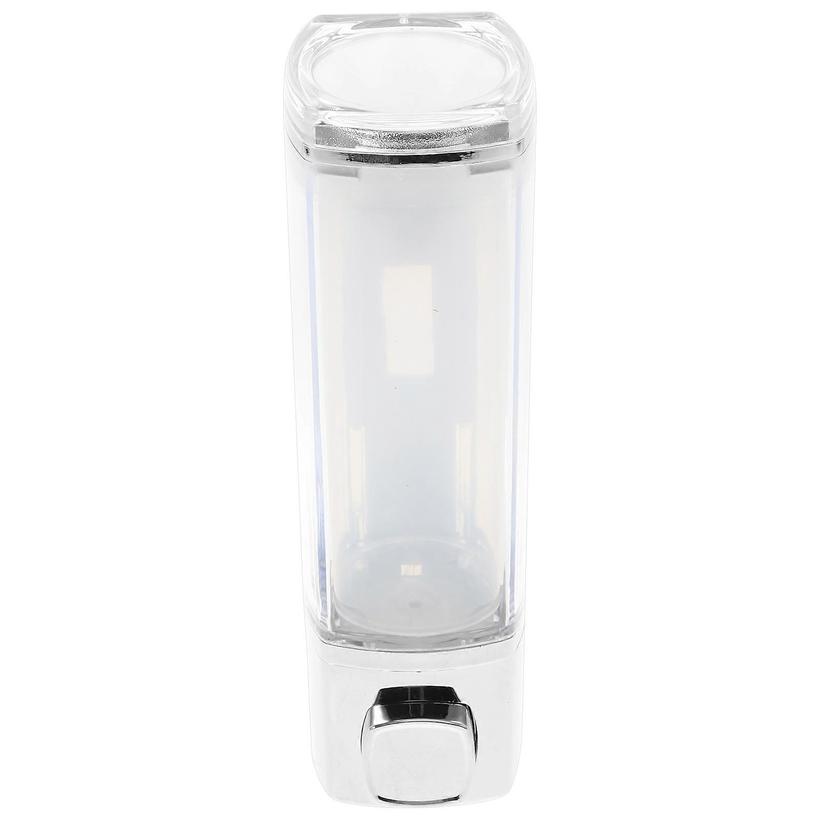 White ABS Wall Mounted Soap Dispenser Refillable and Reusable for Use 3.4 x 4.7 Inches