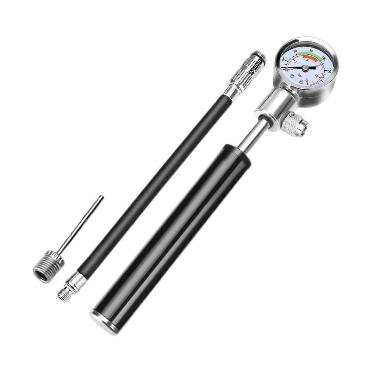 High-Pressure Bicycle Pump For MTB With PSI Gauge And Adapter For Schrader/Presta, Lightweight Durable