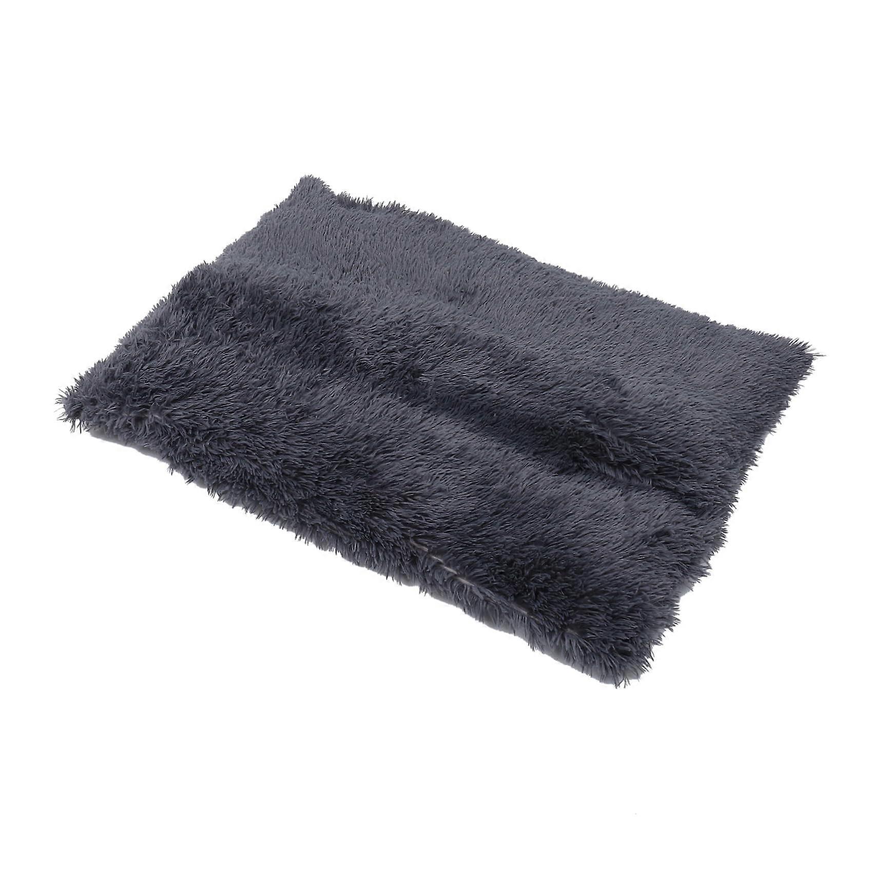 Fluffy Pet Mat for Winter, Thickened and Comfortable Sleeping Mat for Cats, Warm for Cosy Nights, Deep Grey