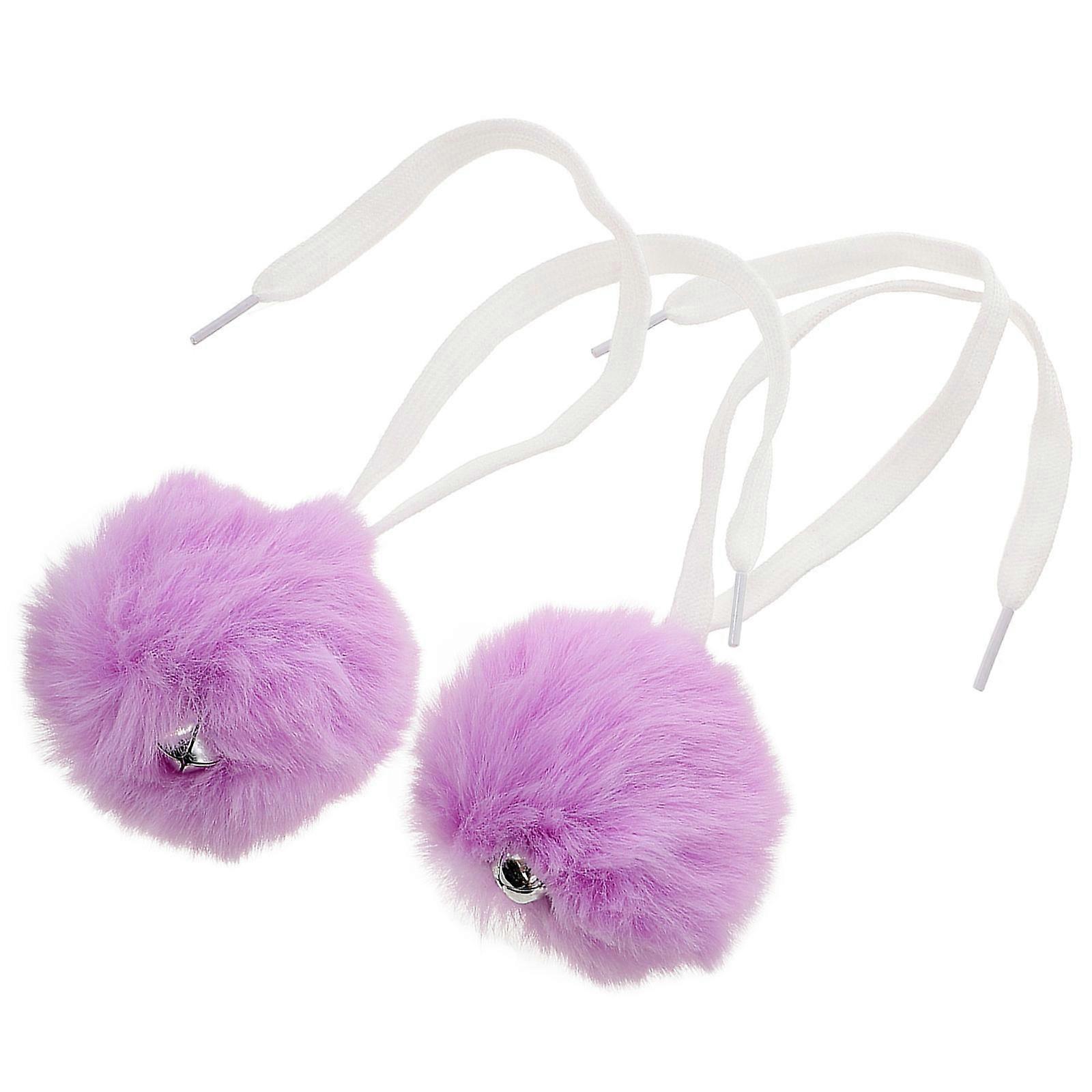 Roller Skates Accessories Ice Skate Pom Poms Round Artificial Wool Decorative Children 2Pcs