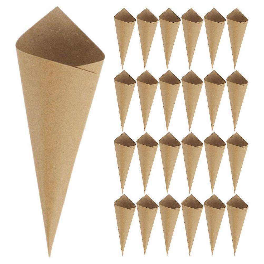 90pcs Paper Confetti Cones Foldable Craft Paper Tapers Cone Candy Holder Party Favors