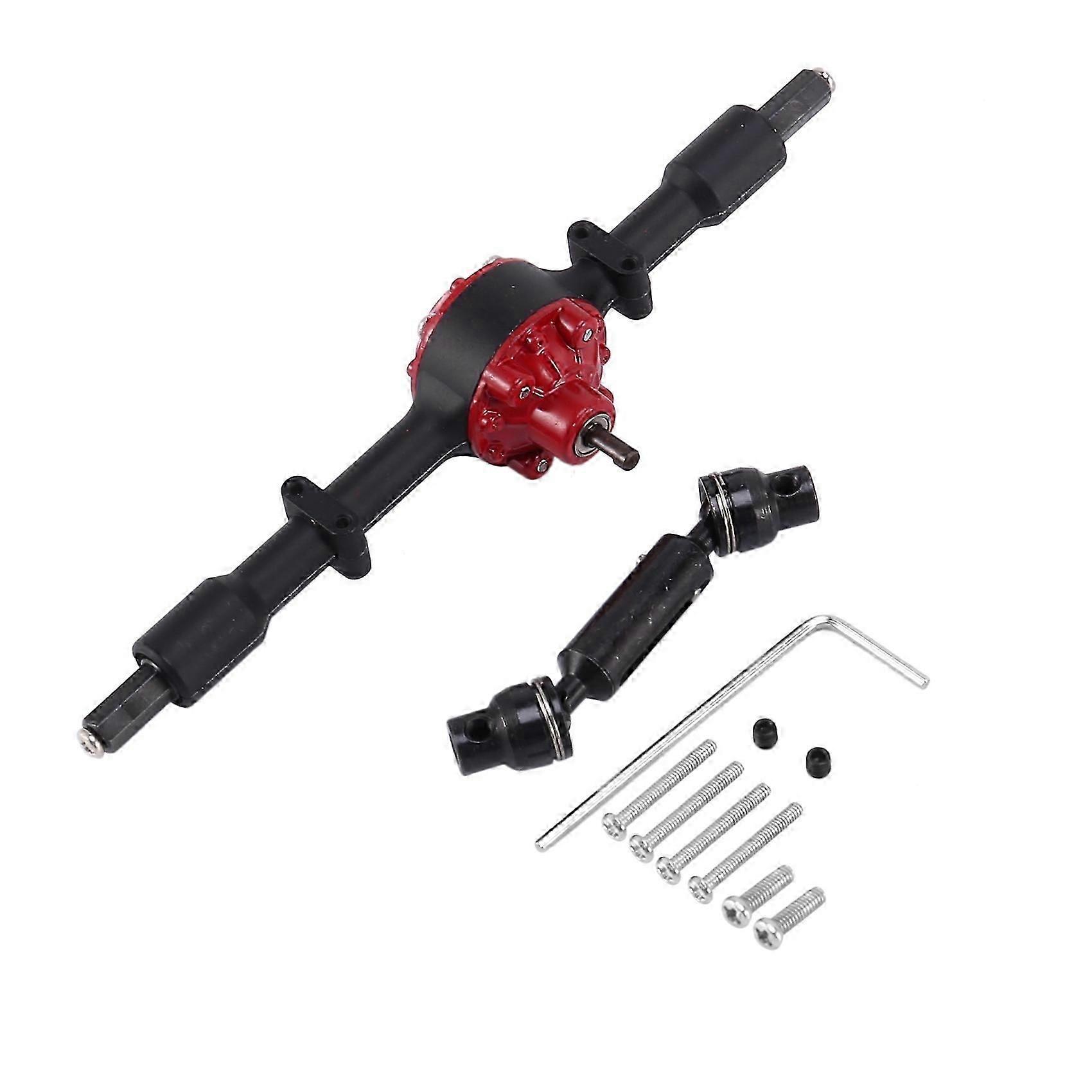 Metal Rear Axle Bridge with Drive Shaft for WPL D12 B14 B24 B16 B36 C14 C24 C34 C44 RC Car Upgrade P