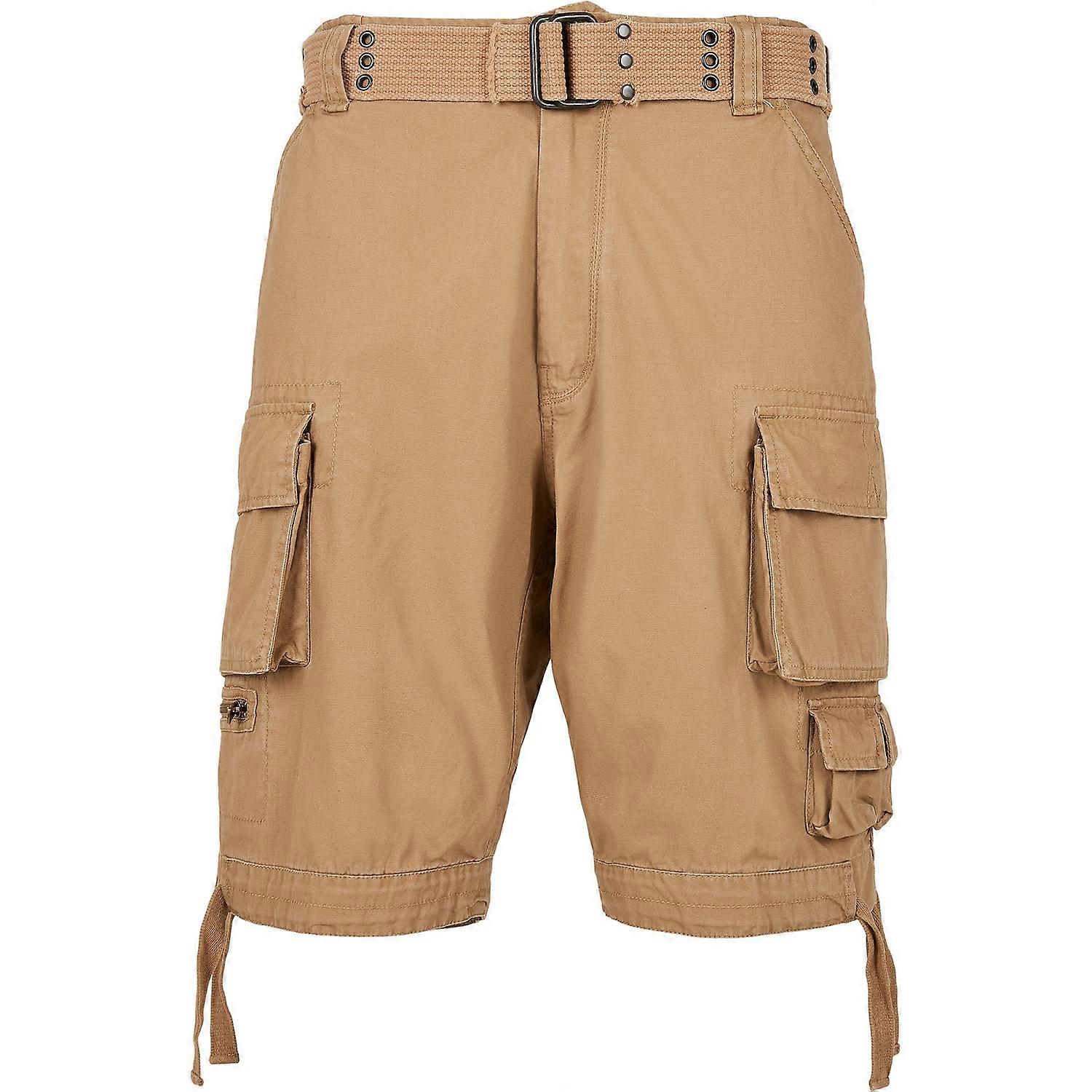 Build Your Brand Créez votre marque Savage Cargo Shorts pour hommes Beige 5XL