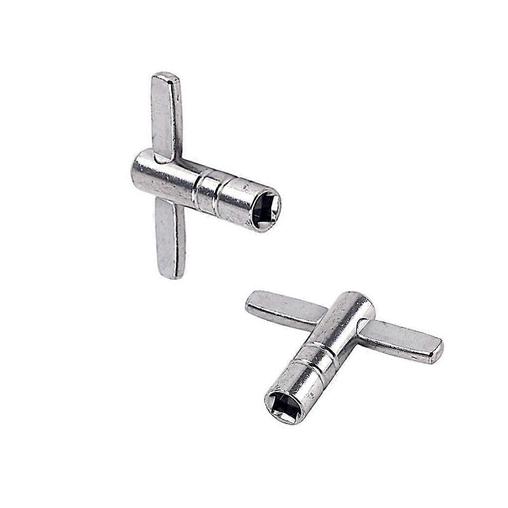 2 Pieces Drum Zinc Alloy TShaped Screw Wrench Snare Drum Head Tuning Thoughtful Design Percussion Screw Wrench Tool Replacement Parts Hardware