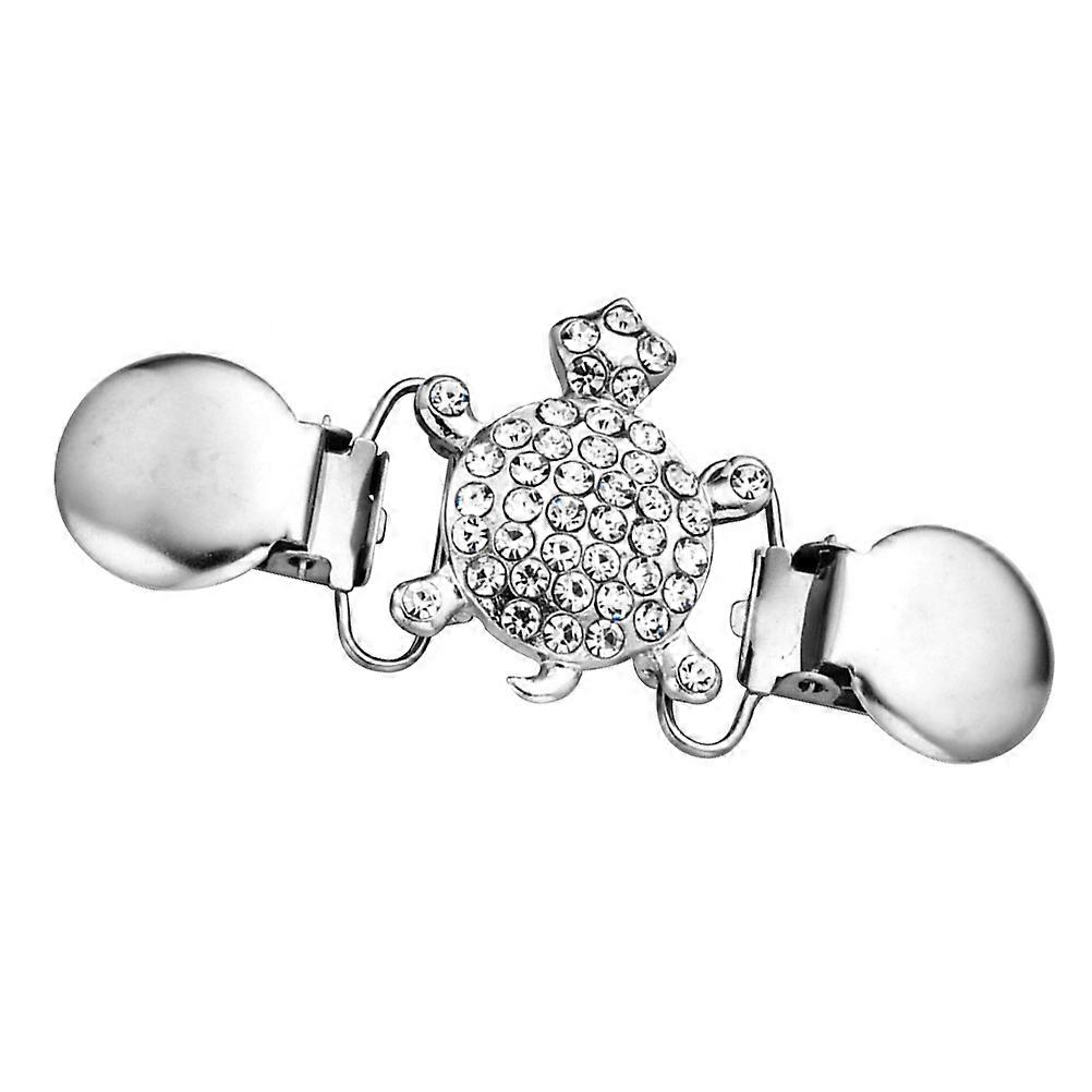 Elegant Look Turtle Clip Designed For Women Party Use In Silver With Sturdy Function 1Pcs