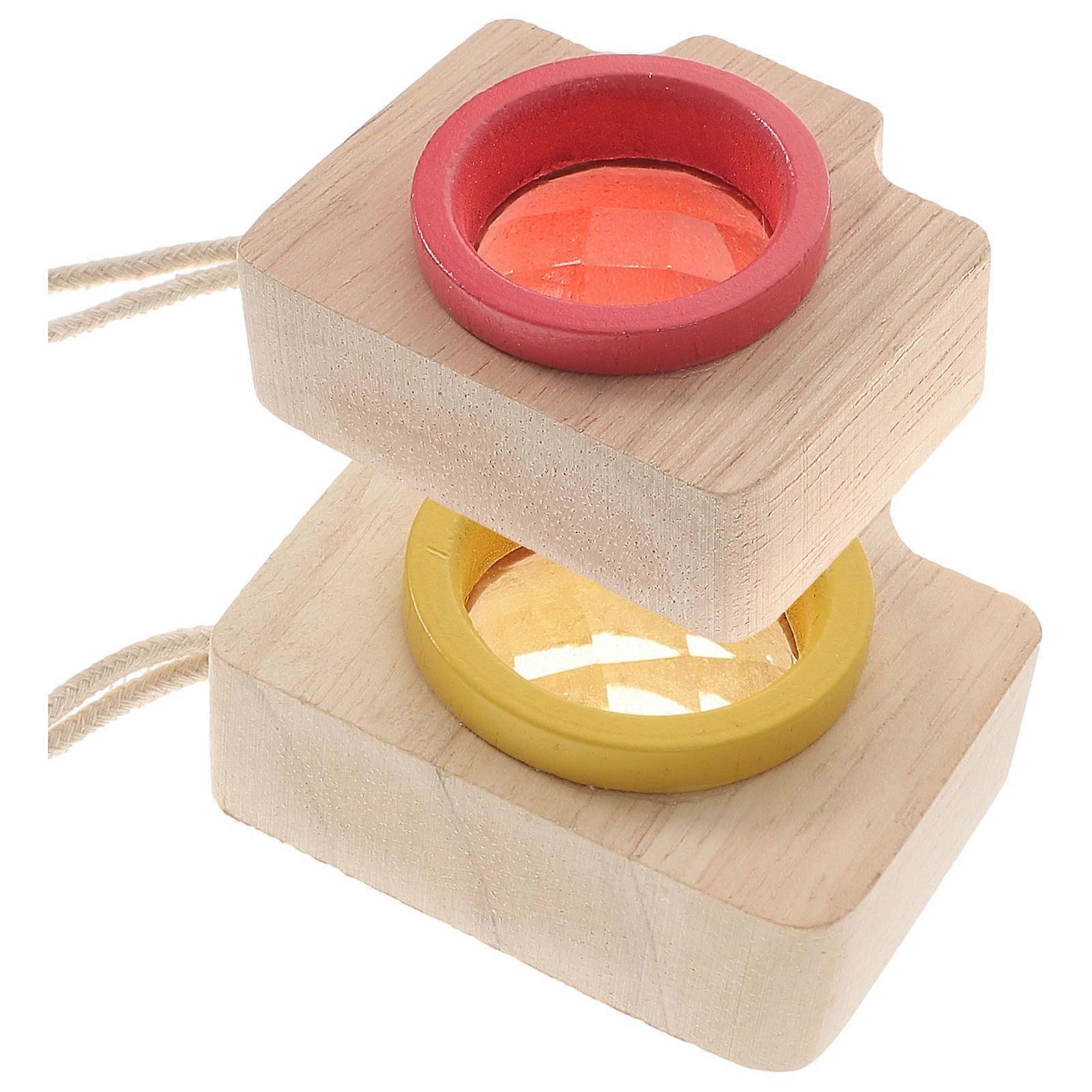 Creative Kaleidoscope Toys for Kids Educational Playthings with Glass Assorted Color 2 Pieces Small Size