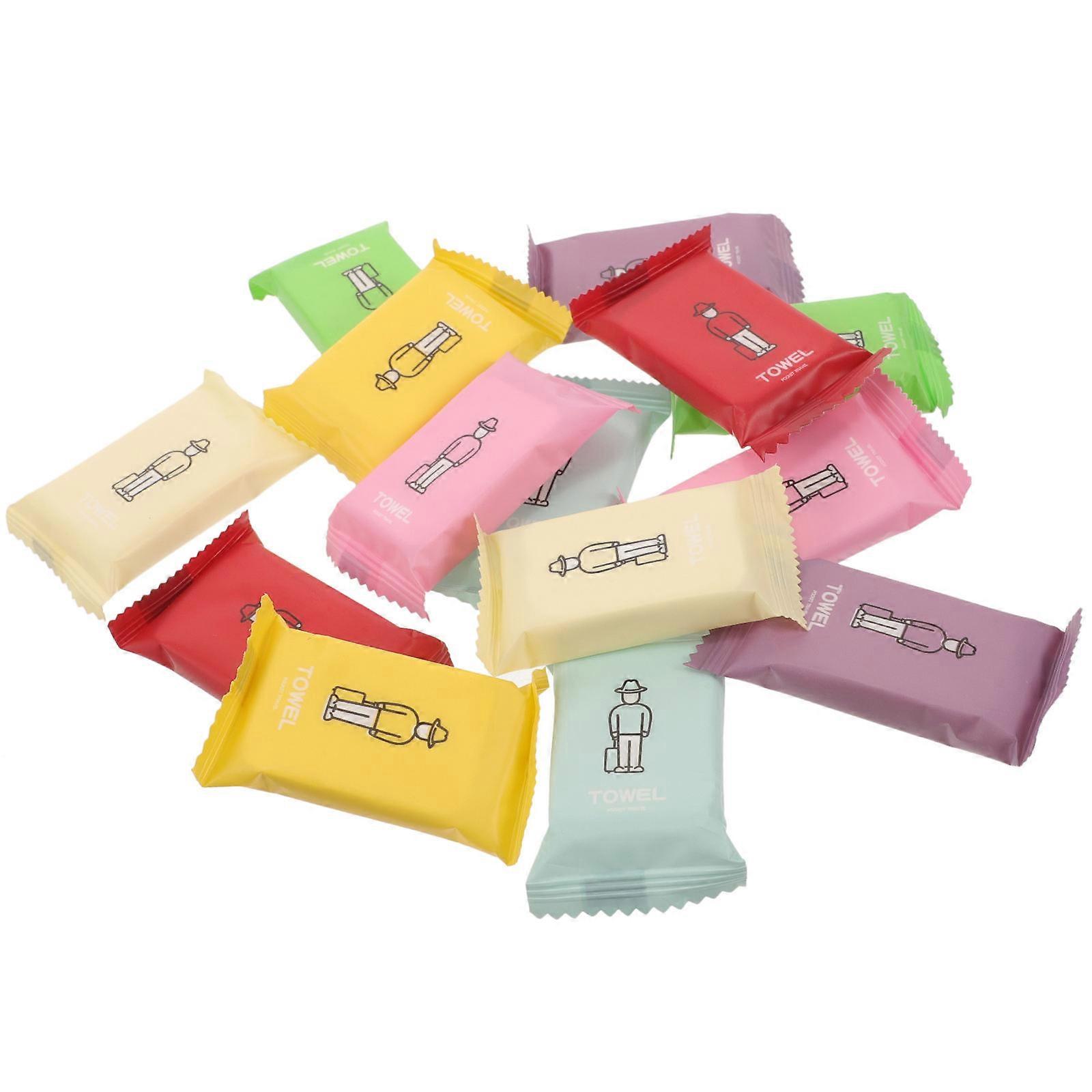Συμπιεσμένες πετσέτες ταξιδιού 14pcs, μίας χρήσης ταμπλέτες πετσέτας, φιλικές προς το δέρμα απορροφητικές φορητές πετσέτες νερού για χρήση κάμπινγκ, σπιτιού, ξενοδοχείου και κομμωτηρίου