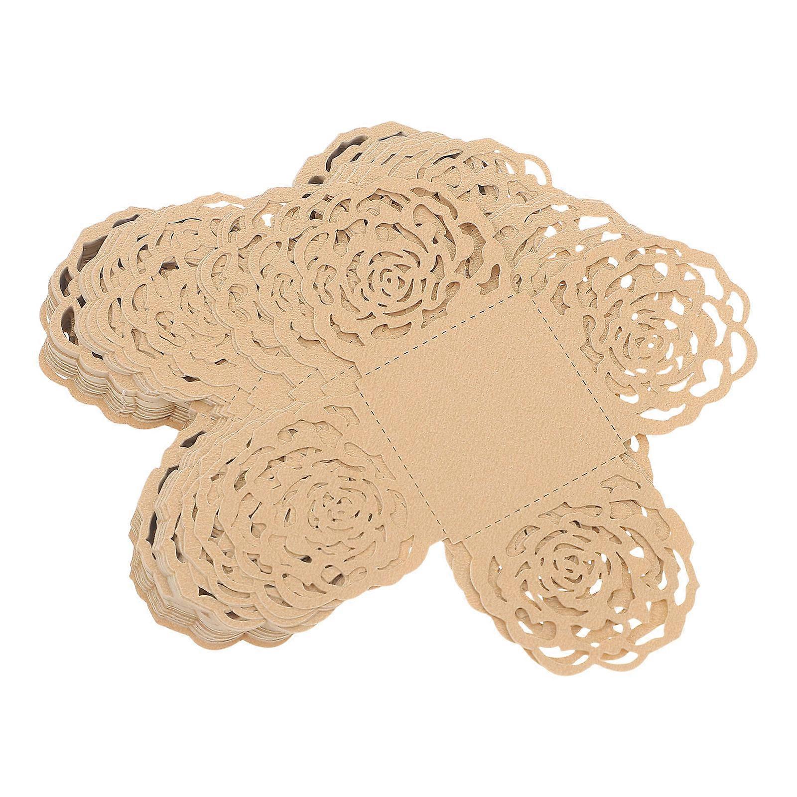 50pcs Golden Chocolate Wrappers Paper Candy Packaging with Unique Shape for Party Use