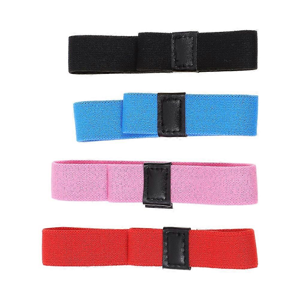Convenient Bento Fixation Bento Straps Lunch Packing Rectangular Simple Design Blue 4Pcs